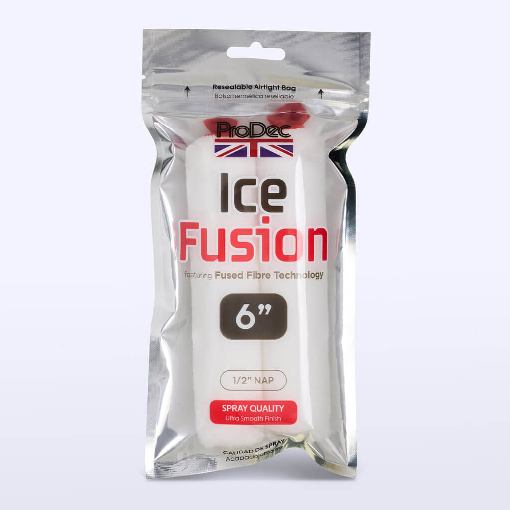 2paq 6" Ice Fusion Roller Covers 1/2" nap