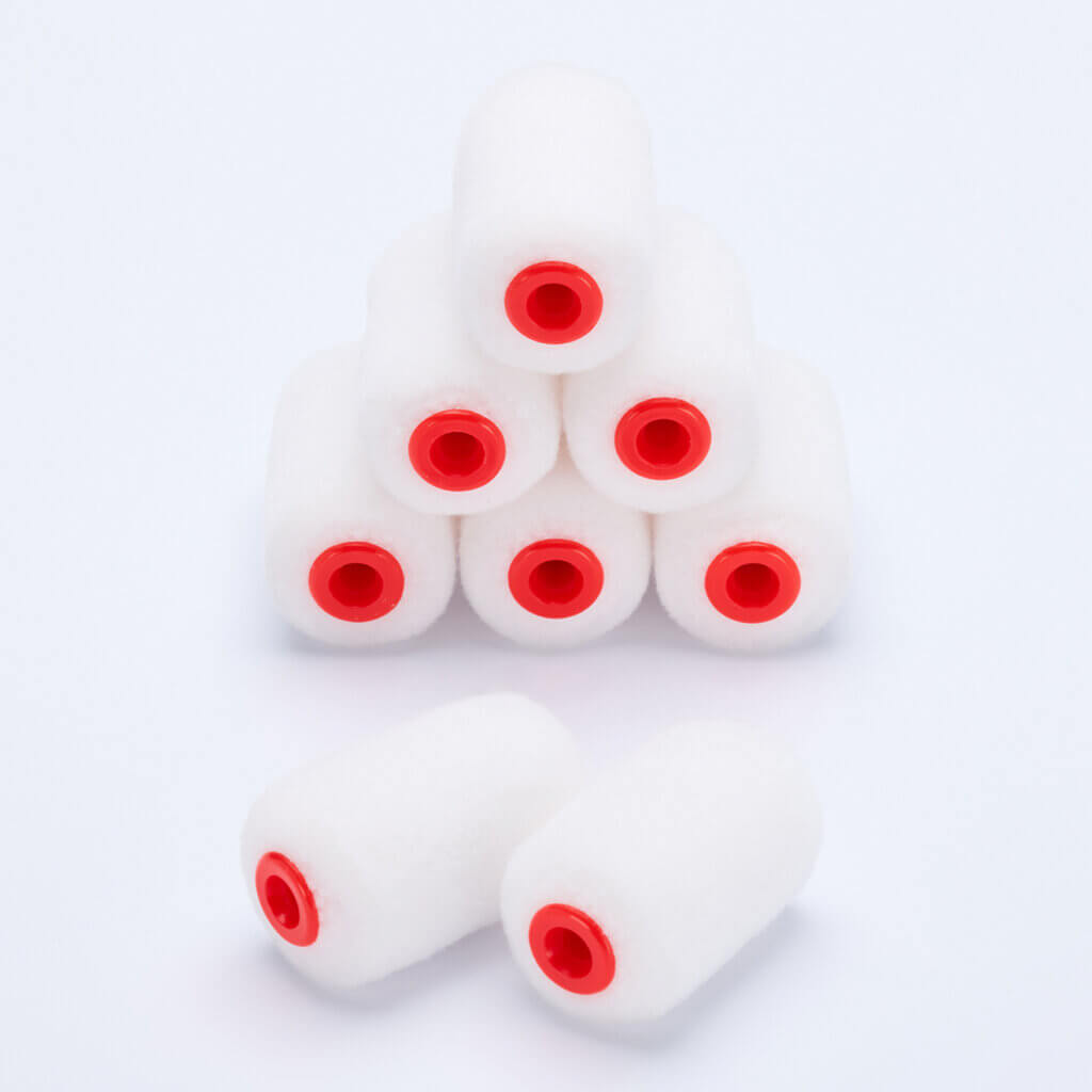 8paq 2" Fusión de Hielo Micro Rodillos Cubiertas 1/2" de espuma