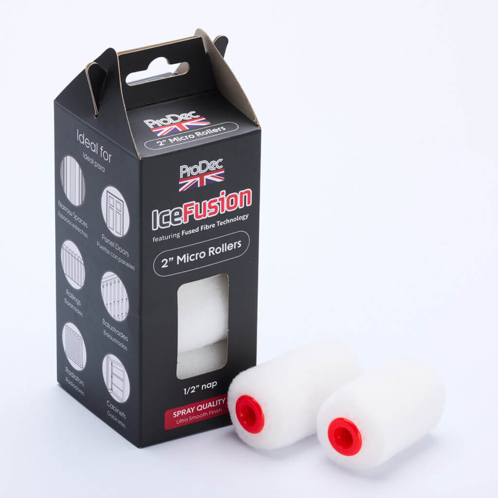 8paq 2" Fusión de Hielo Micro Rodillos Cubiertas 1/2" de espuma